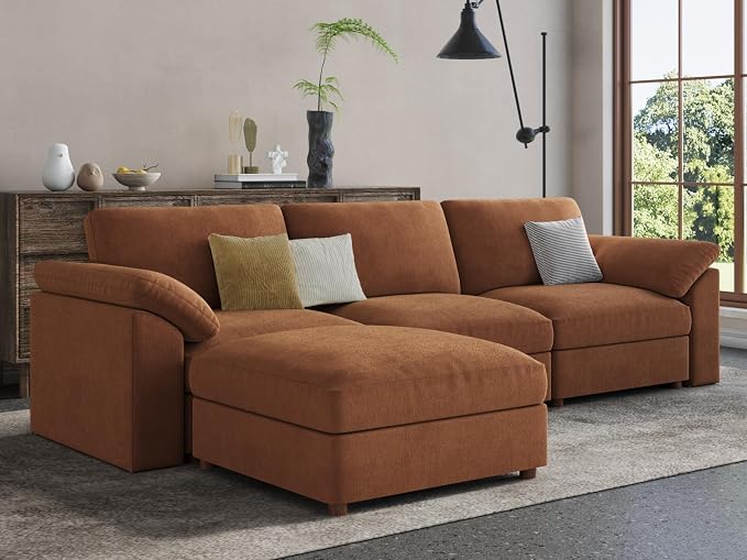 EASE MOOSE Sectional Modular Sofa, Oversized L Shape Sectional Couch Wide Deep - Image 5