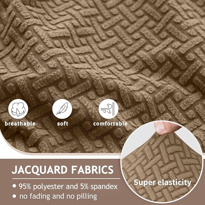 ALIECOM 100% Waterproof Recliner Sectional Couch Covers L Shape Stretch Corner - Image 5