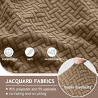ALIECOM 100% Waterproof Recliner Sectional Couch Covers L Shape Stretch Corner - Image 5