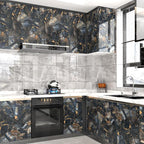 Marble Black Contact Paper Peel and Stick Countertops Gold Contact Paper Peel - Image 4