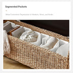 HULALA HOME Rattan Storage Bench - Image 5