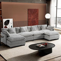 Ihanherry 146" U-Shaped Modern Sofa Modular Sectional Cloud Couch by iHanHerry