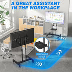 Rfiver Mobile TV Cart Rolling TV Stand - Image 3