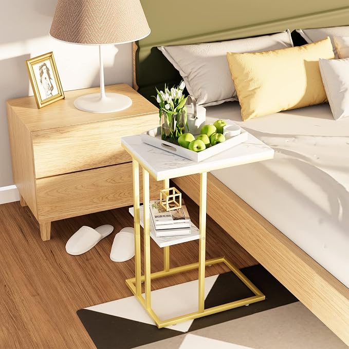 Easy Paws C Shaped End Table, Small Side Table - Image 6