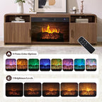 AMERLIFE 70" Fluted Fireplace TV Stand - Image 3