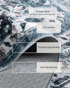 AMADA HOMEFURNISHING 8x10 Washable Area Rug, Low-Profile - Image 5