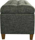 Homepop Home Decor Tufted Ainsley Button Storage Ottoman Bench - Image 11
