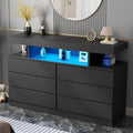 BEWISHOME Black Dresser for Bedroom by BEWISHOME