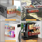 DTUQYX Magnetic Spice Rack for Refrigerator, 4 Pack 100% Metal Strong Magnet - Image 6