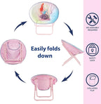 Disney Little Mermaid Toddler Saucer Chair, 19” Folding Kids Chair - Image 5