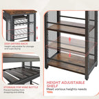 Bestier Bar Table and Chair Set, Expandable Dining Table - Image 3
