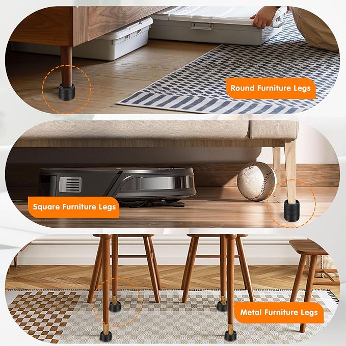 Furniture Risers Bed Risers Heavy Duty 4 inch, Round Adjustable Bed Lifts Riser - Image 6