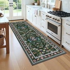 HEBE Hallway Runner Rug 2'x8', Washable Non Slip Kitchen Rug Runner | Soft Boho - Image 9