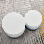 Small Round Coffee Table Nesting End Table Set of 2, MDF Side Circle Accent - Image 5