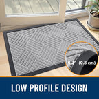 OLANLY Front Door Mat Outside Entrance, Waterproof Heavy-Duty Doormat | 29.5x17 - Image 6