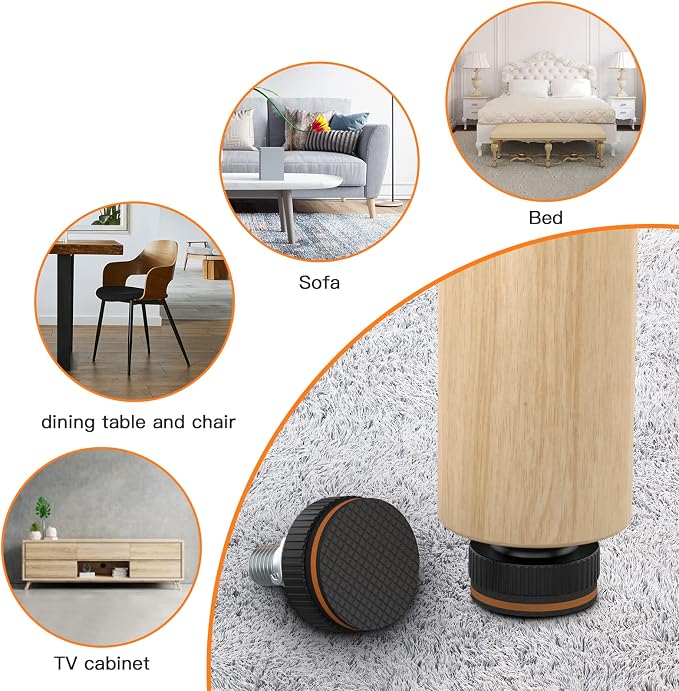 20 Pcs Adjustable Furniture Feet Levelers - Image 7
