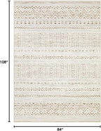 cotiled Boho 7x9 Area Rug for Living Room: Large Moroccan Washable Rug | Solve - Image 2