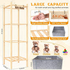 Stuffed Animal Storage with Toys Tray, 57In Large Wooden Stuffy Plushies - Image 6