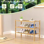 ROMGUAR CRAFT 3 Tier Bamboo Shoe Rack - Image 6