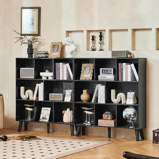 LEYAOYAO 8 Cube Bookshelf, 3 Tier Bookcase - Image 4