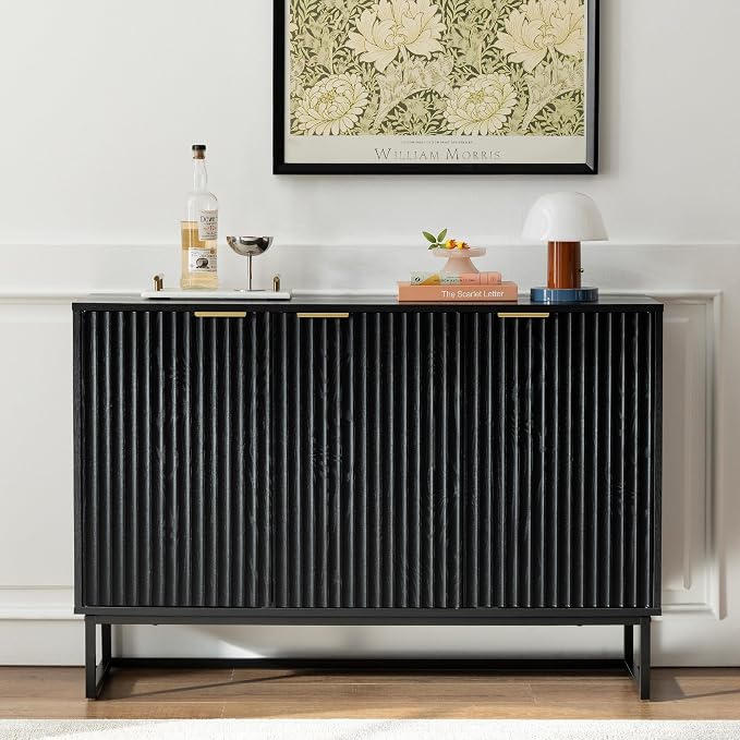 EYYTHUNG Fluted Storage Cabinet - Image 7