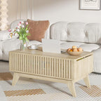Lift Top Coffee Table with Hidden Compartment, Mid Century Modern Coffee Table - Image 7