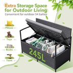 Greesum Patio Loveseat PE Rattan Wicker Outdoor Furniture - Image 6