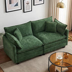 78" Modular Sectional Sofa, Cloud Couch Loveseat Sofa, Deep Seat Washable by Unknown