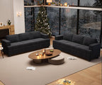 YOUDENOVA 2 Piece Set Comfy Sofa Couch, 2 3-Seater Sofa by YOUDENOVA