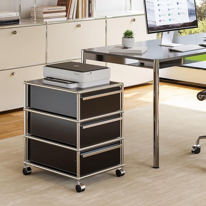 Modern Storage Cabinet Sideboard Versatile Free-Standing Organizer Cabinets - Image 4