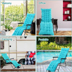 67 x 19 Inch Chaise Lounge Cushions Soft Lounge Chair Cushion Gravity Chair - Image 7