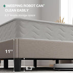 Novilla Queen Bed Frame with Headboard, Bed Frame Queen Size with Wood Slats - Image 5