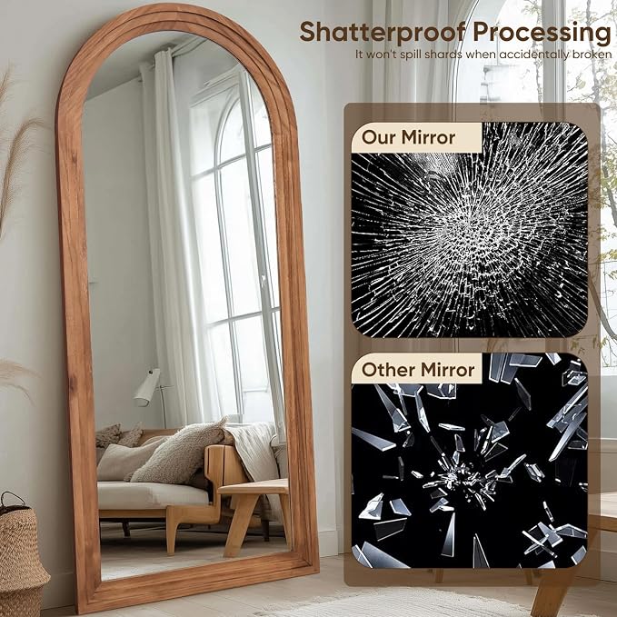 Full Length Mirror, Oversized Stand Up Mirrors Large Wall Mirrors, Wall Mounted - Image 4