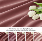 MIULEE Dusty Rose Back Tab Blackout Curtains 52x72 Inches Long 2 Panels Set | - Image 8