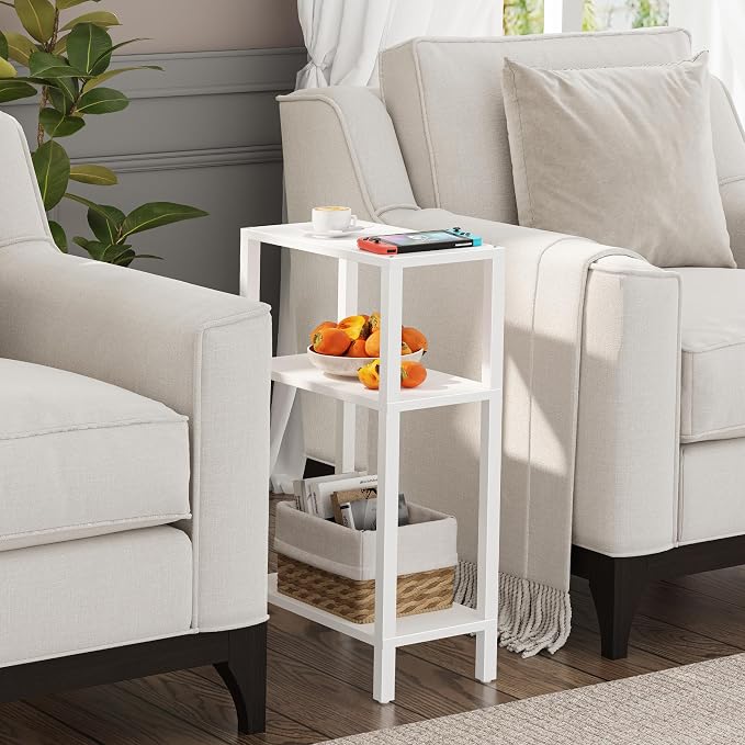 TUTOTAK Small Side Table, Narrow End Table, Skinny Sofa Table, Slim Nightstand - Image 4