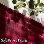 GIGIZAZA Burgundy Velvet Pillow Covers 18x18 Decorative Pillows Pack of 2 | Red - Image 5