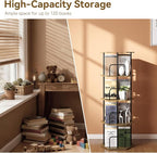SUNMORY 4 Tier Rotating Bookshelf Tower, Revolving 360 ° Spinning Bookcase - Image 3