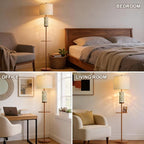 OYEARS Dimmable Farmhouse Floor Lamp - Image 2