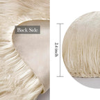 MIULEE Fluffy Area Rug 2x3 ft Faux Fur Sheepskin Rug - Image 2