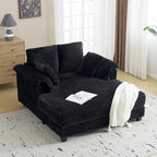 VINGLI 56" Oversized Chaise Lounge Chair, Movie Room by VINGLI
