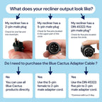 Blue Cactus Adapter Cables for Recliner Battery Pack - Image 5