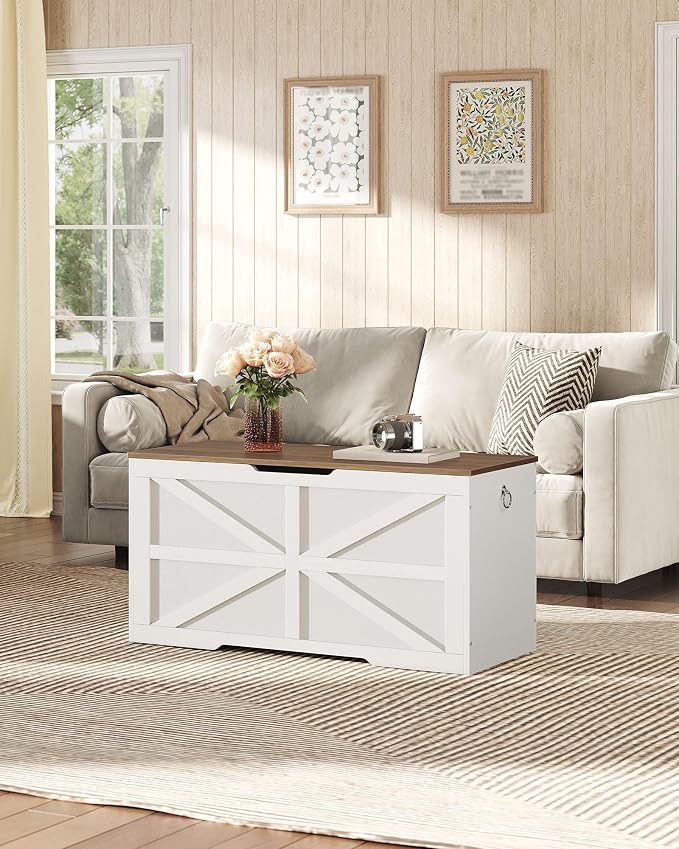 CHOEZON Storage Chest, 39.4" Toy Chest, Modern Storage Bench - Image 7