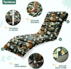 Outdoor Chaise Lounge Chair Cushion Waterproof 74.4 x 22 x 4.7 Inches Memory - Image 5