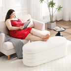 Busaurus Storage Ottoman Bench 49.2 Inch Upholstered Fabric Storage Bench - Image 8