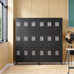 Metal Locker with 9 Doors Employees Locker, Metal Storage Locker with Hooks - Image 7