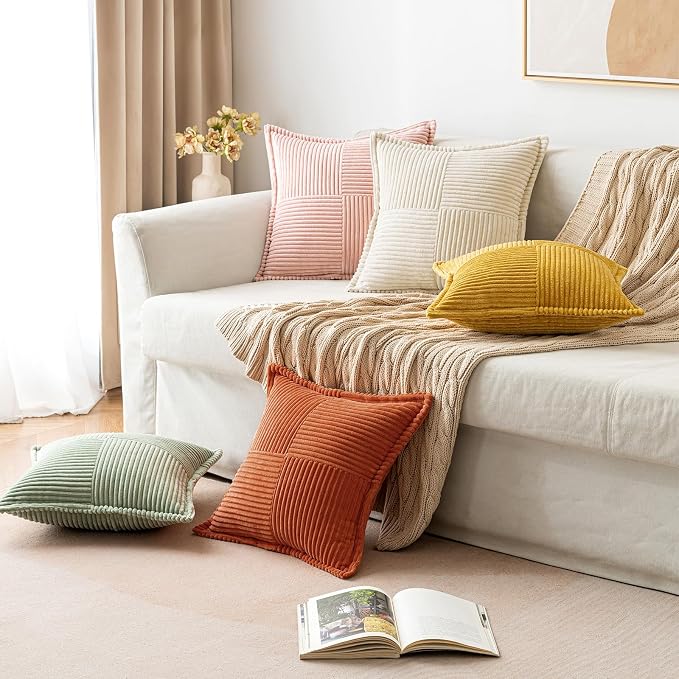 MIULEE Fall Burnt Orange Decorative Throw Pillow Covers - Image 5