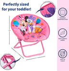 Disney Minnie Mouse Toddler Folding Saucer Chair – 19" Soft Plush Seat - Image 3