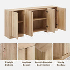 66" Large Sideboard Buffet Cabinet - Image 4