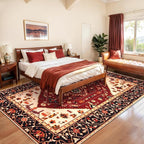 SERISSA 8x10 Washable Non Slip Boho Area Rug - Image 3