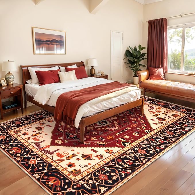 SERISSA 6x9 Washable Non Slip Boho Area Rug - Image 3